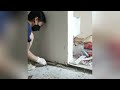Pretty girl renovates dirty house into beautiful apartment by herself