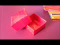 Como fazer dobraduras , CAIXA de Papel, Origami