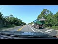 Scenic driving from Cape Canaveral to Orlando, Florida