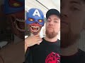 Compré un casco de juguete para hacer escultura del Capitán América Zombie What If