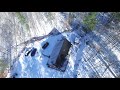 Phantom 3 Pro Oxford Maine 12 degrees fresh snow Drone in Winter