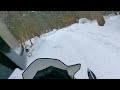 Snowmobiling the Adirondacks.. clip of Riding around Rock lake in Blue mtn forest,battery died