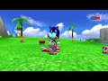 just sonic and a chao playing with a ball :) (SA2)
