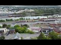 view of old and new Edmundston Madawaska bridge