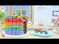 Beautiful Miniature Colorful Cake 🌈 Miniature Rainbow Chocolate Cake Decorating Ideas