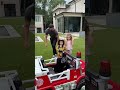 Dad builds fire truck for daughters birthday🚒😍😱