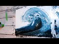 (54) BEST OCEAN WAVE Acrylic Pour EVER!!!