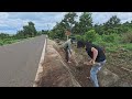 Clean up Drainage Ditches with Mother. Unexpectedly Received a Gift From a Stranger - ASMR