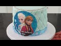 Frozen Princess Cake | Elsa Theme Cake Tutorial | Party Cake time lapse