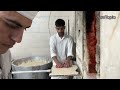 How Sangak Bread Is Made In Iran | Skilled Young Bakers: Making Sangak Bread in Tehran! 🍞👌