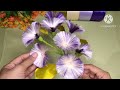 DIY| How To Make satin Ribbon Flower | flower Bouquet #satinribbonflowers