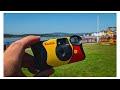 Shooting Disposable Film Camera on the Beach | Street Photography | Kodak Funsaver