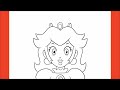 How To Draw Peach (Mario Bros)