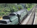 No. 34070 Manston Enters Corfe Castle Station