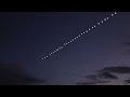 Starlink Satellites train seen in the sky  Elon Musk SpaceX 2024