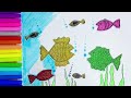 Fish Scenery Drawing, Learning and Drawing for Kids and Toddlers
