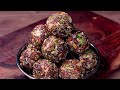 No Sugar No Jaggery Healthy Dry Fruits Laddu Recipe |  Natural Energy Booster Ladoo for Back Pain