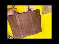 Unboxing MARC JACOBS THE LEATHER LARGE TOTE BAG in ARGANOIL #unboxing #marcjacobs  #thetotebag #bag