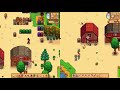 Stardew Valley Splitscreen Co-op Review! OUR BIGGEST ADDICTION!