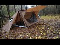 Tough Fight with İsmail: Heavy Rain and Stormy Forest, Survival in a Tent with a Stove! ⛈️🏕️