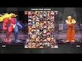 The King of All Fighters Menu Demonstration