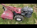 Freeing a stuck clutch cable on a rototiller