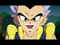 Gotenks turns Super Saiyan 3 anime vs video game