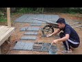 Continue Building a Log Cabin In The Garden Alone . Build roads, grow vegetables | Episode 4