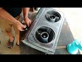 How to make DOUBLE BURNER STOVE /WASTE OIL /Auto ignition & choke