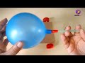 How to make a Simple Balloon Powered Car | DIY Air Powered Car | Science Project