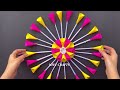 2 Easy and Quick Paper Wall Hanging Ideas / A4 sheet Wall decor / Cardboard  Reuse /Room Decor DIY