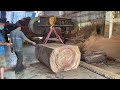 Ultimate woodworking skills from hardwood tree trunks/Woodworking products into a unique table