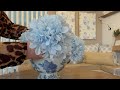 IM BACK !!! DECORATING MY HOME GORGEOUS BLUE FLORALS | DECORATE WITH ME 2024