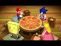 Mario Party 9 Step It Up - Mario vs Sonic vs Peach vs Daisy (Master CPU)