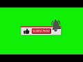 YouTube like subscribe bell icon buttons green screen (original 3D) #footage 29.04