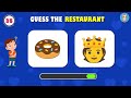 Guess the Fast Food Restaurant by Emoji? 🍔🍕 Emoji Quiz