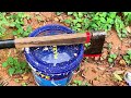 How To Make Simple Sharpen An Axe Like A Razor. Idea Surprised the Experienced Woodcutter!