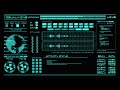 Sci- Fi Hacker Background Hud Blue 4K