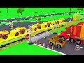 Cars build Railroad Crossing