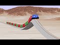 Spiral Track vs Speeding Train - Beamng Drive