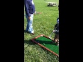 Kids golfing