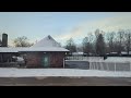 Snowy Niles, #Michigan by #amtrak #amtraktrain Wolverine 352