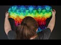 How to Tie Dye : Rainbow Mermaid Scales Ice Dye T Shirt