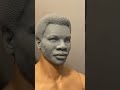 Carl Weathers 1/6th head sculpt by RoccoTheSculptor.com