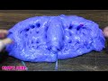 BLUE vs PURPLE !!!  Mixing random into GLOSSY slime !!! Satisfying Slime Video #205