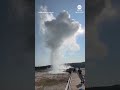 Hydrothermal explosion sends tourists running at Yellowstone National Park