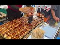 japanese street food - hiroshima style okonomiyaki お好み焼き hiroshimayaki