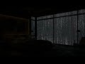 Rain sounds for sleeping after a hard day - Heavy rain and thunder in a foggy forest at night