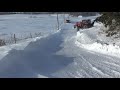 Clearing Driveway with Snowblower