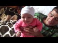 Funny baby laughing out loud